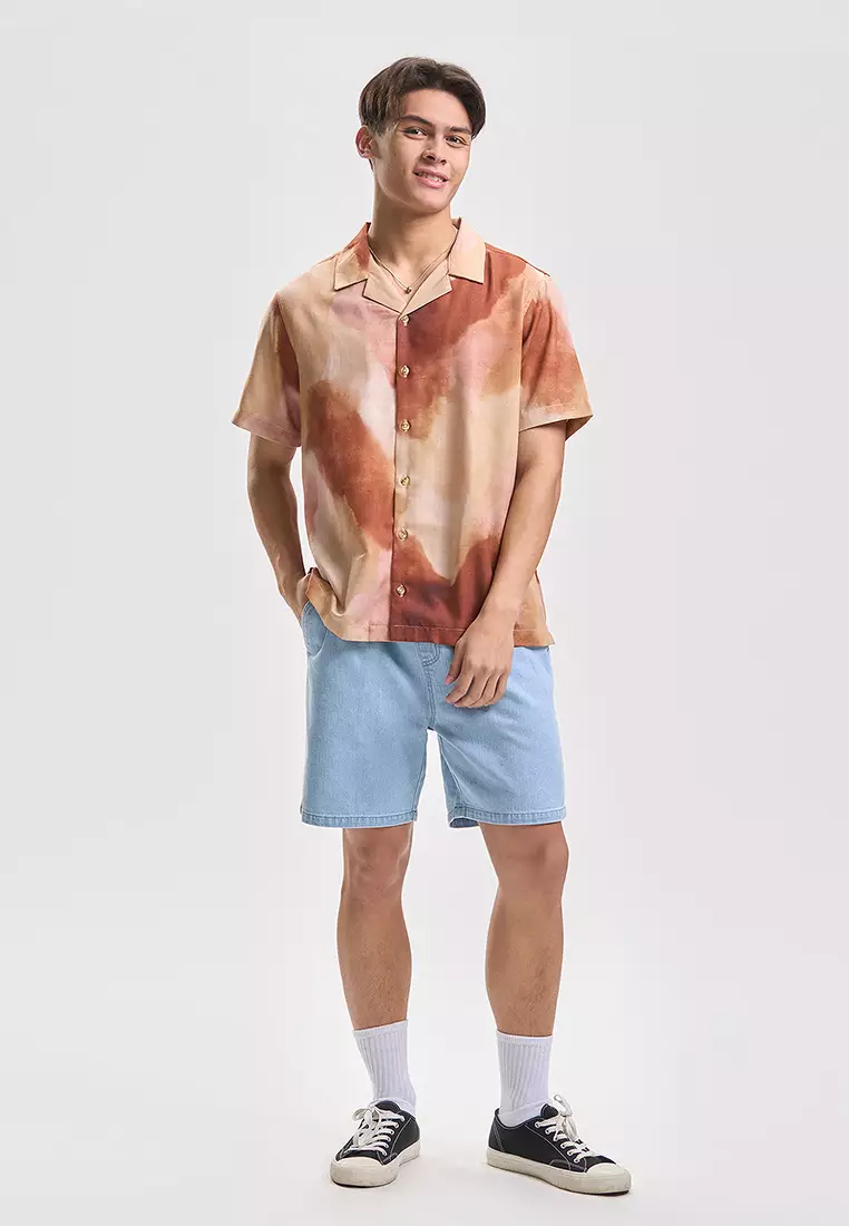 Relaxed Shirt with All-Over Print