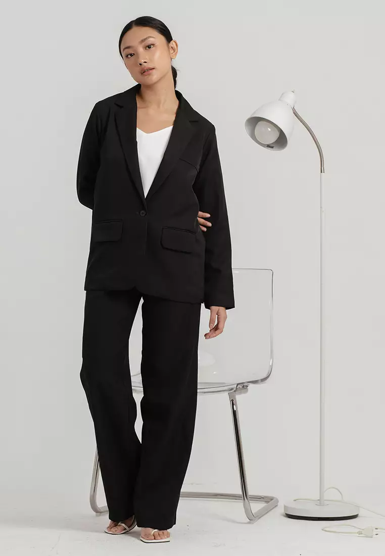 Morocco Oversized Blazer in Black