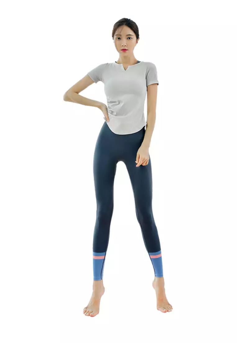 (2PCS) Quick Dry Running Fitness Yoga Dance Set (Tops+Bottoms)
