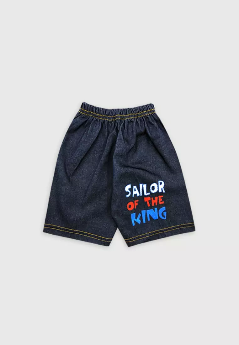 Wakakids Baju Singlet Bayi Anak Laki Laki Setelan Celana Jeans Lion King 3440 Biru