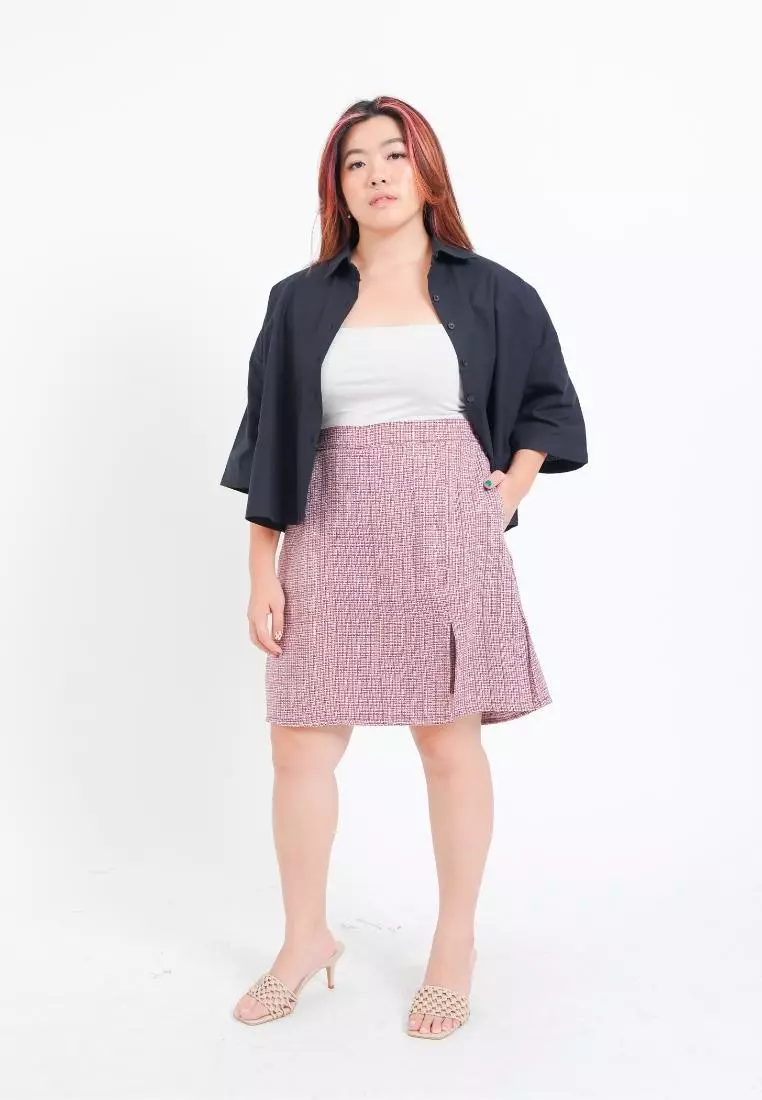 Plus Size Skort Na Ra Red