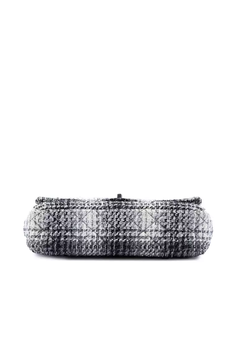 Pre-Loved Chanel Medium Classic Quilted Tweed Double Flap