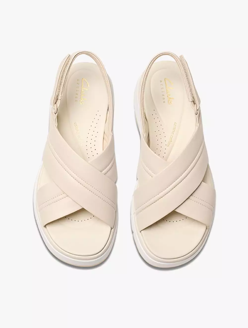 Clarks Tuscan Cross Cream Leather