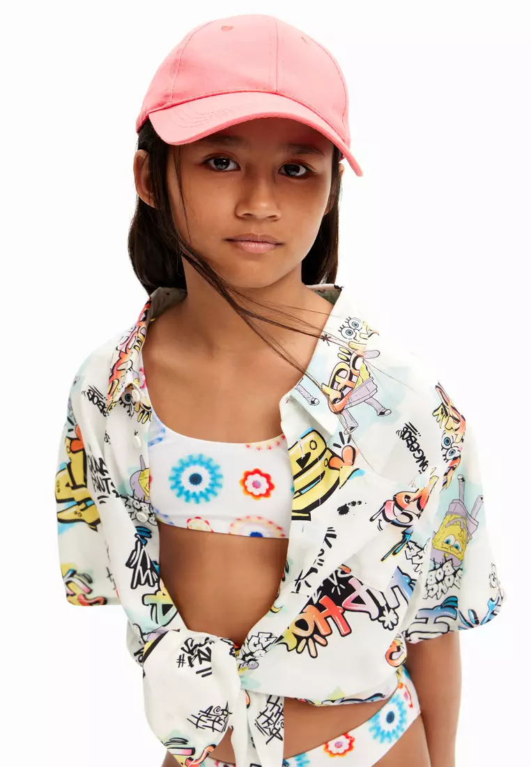 Desigual Girl Geometric strap bikini.