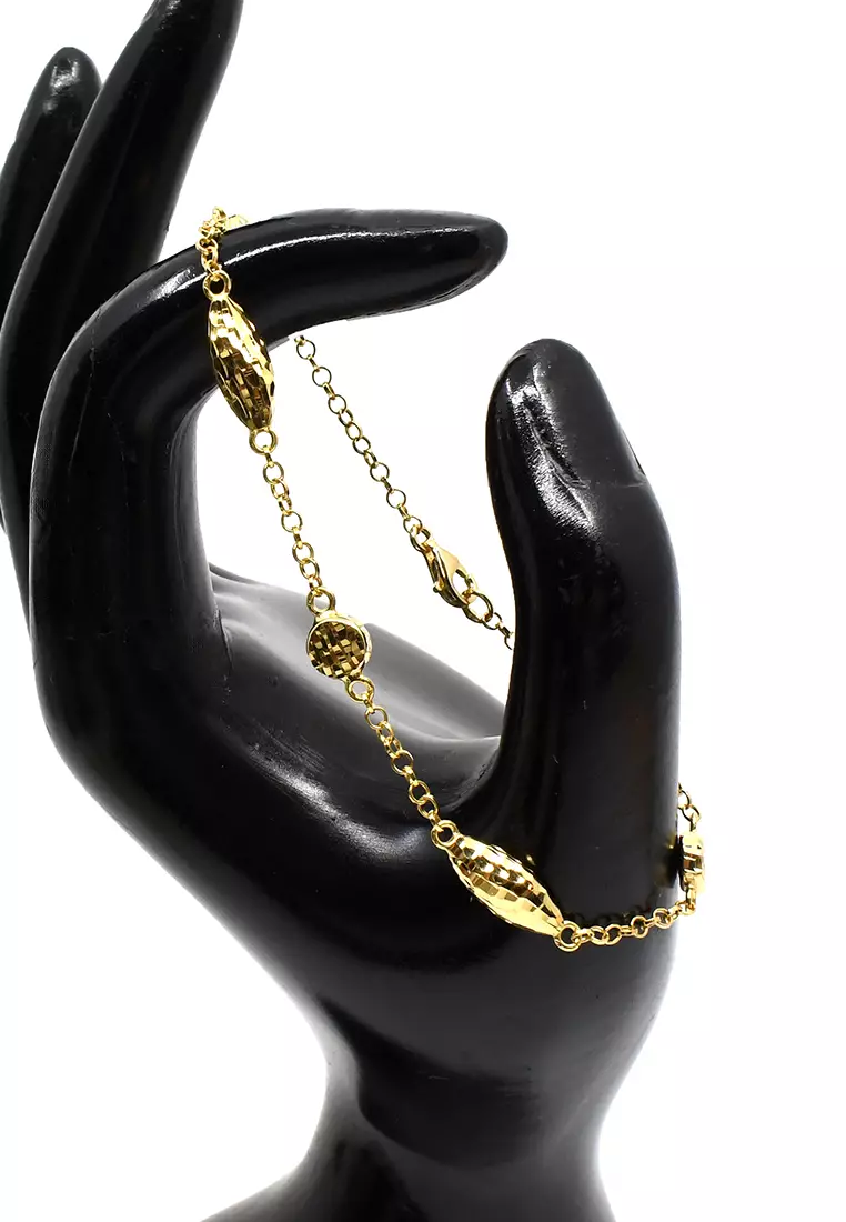 18K Italian Made Yellow Gold Bracelet