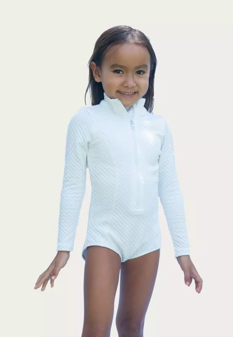 Buy Mommy Hugs White Pearl ZipUp Rash Guard Twinning Mommy Version 2023 Online ZALORA Philippines