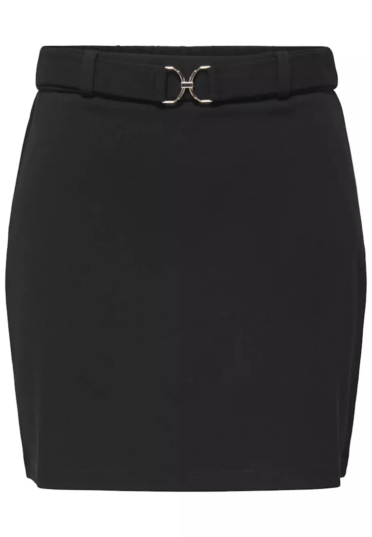 Belt Short Jersey Skirt