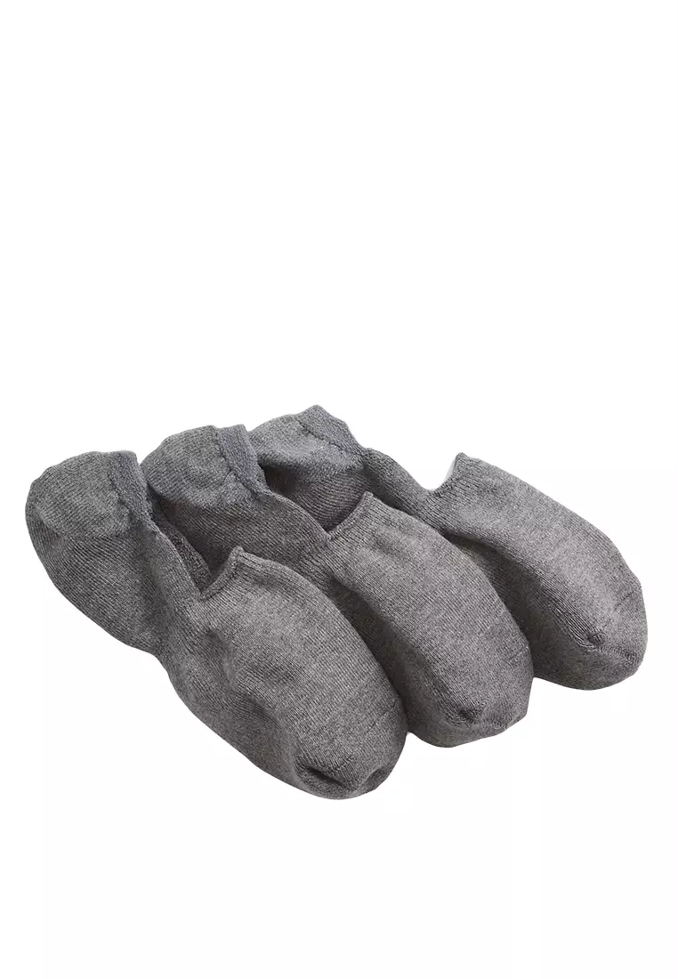 Mens gray discount no show socks