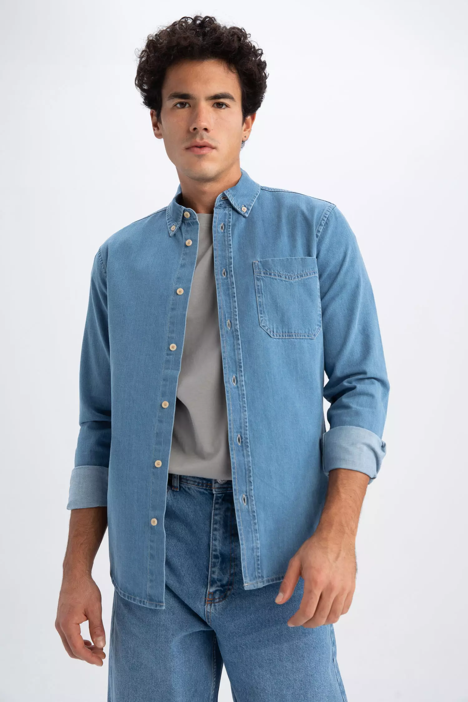 Celio deals denim shirt