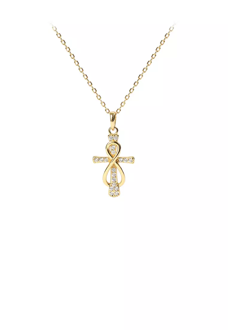 Gold necklace infinity discount symbol