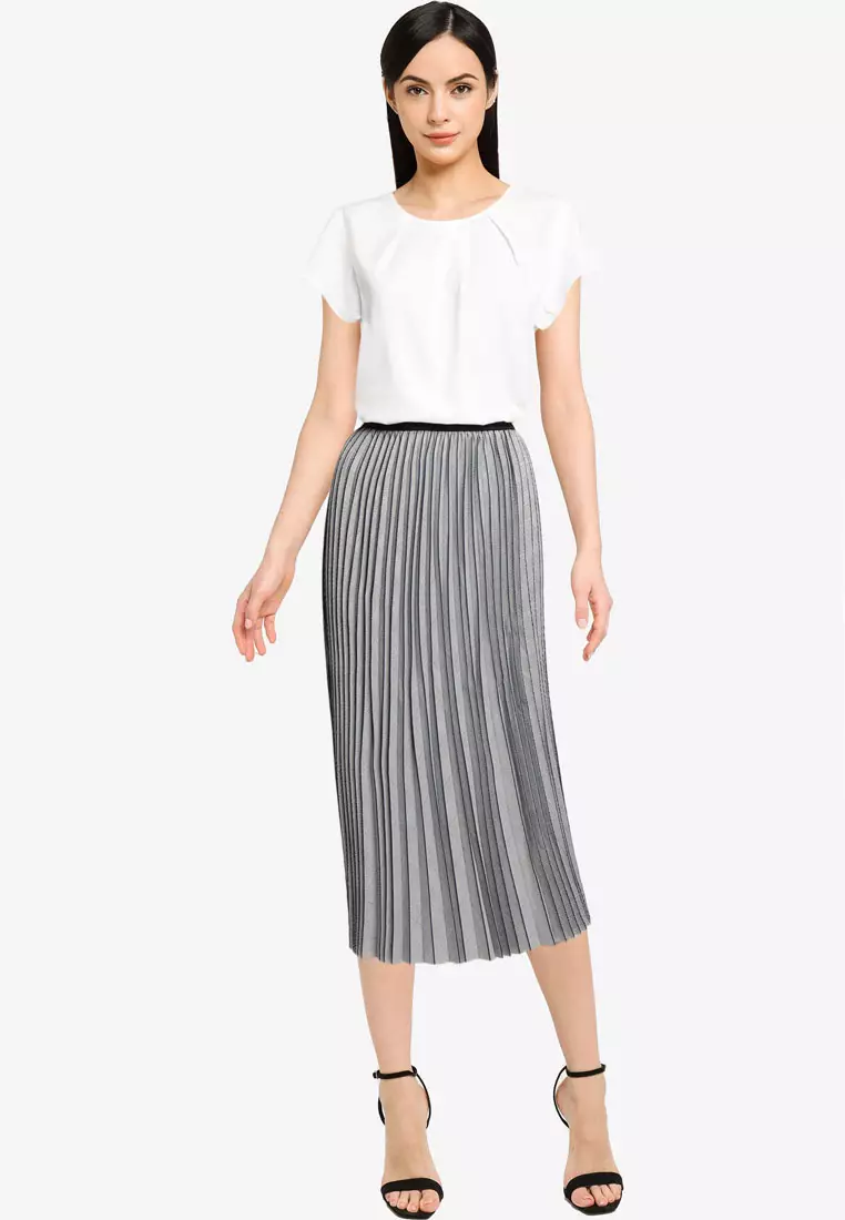 Ruffled Cap Sleeves Blouse