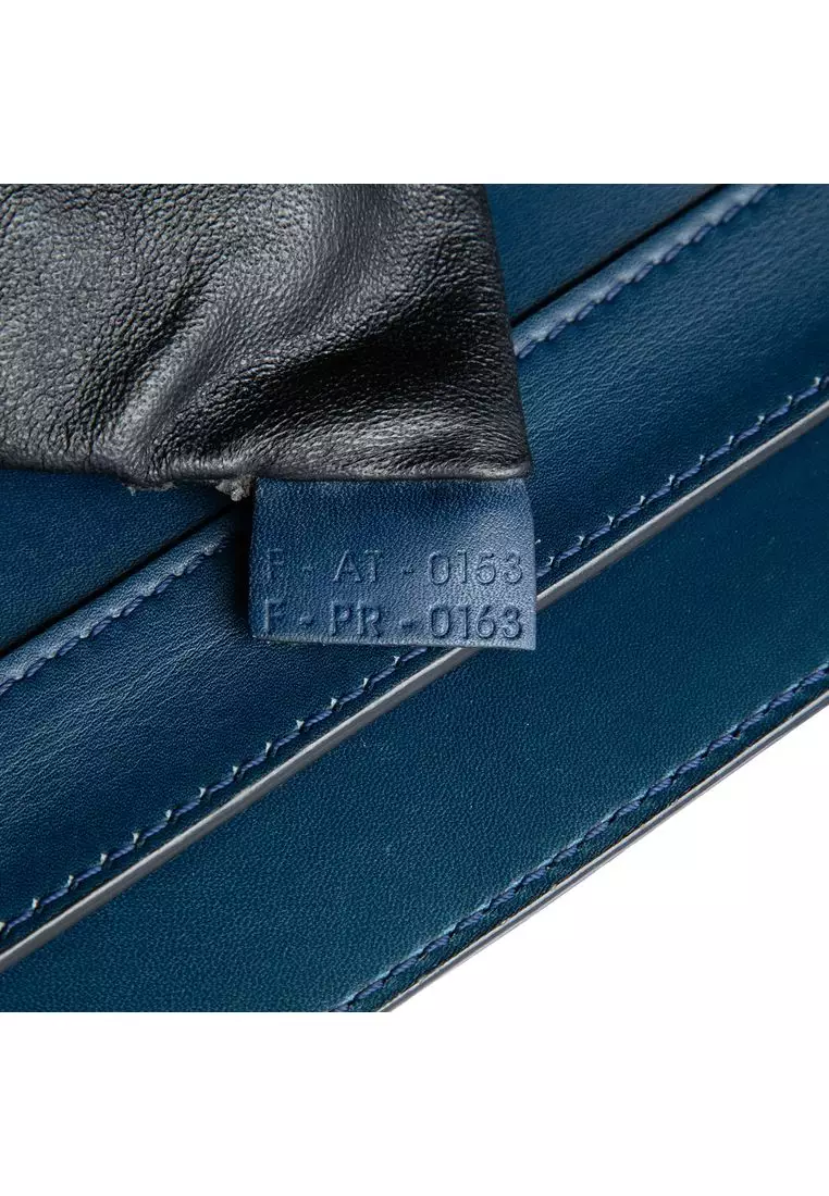 Pre-Loved Celine Mini Bicolor Leather Luggage Tote