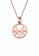 Les Georgettes by Altesse Les Georgettes Ibiza Rose Gold 16mm Necklace with PetrolBlue & Raspberry leather 30019ACCF082CDGS_3