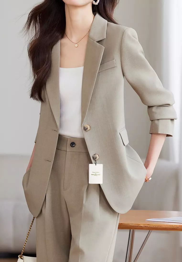 Single-breasted Fit Suit Set YGH-EQ8908set