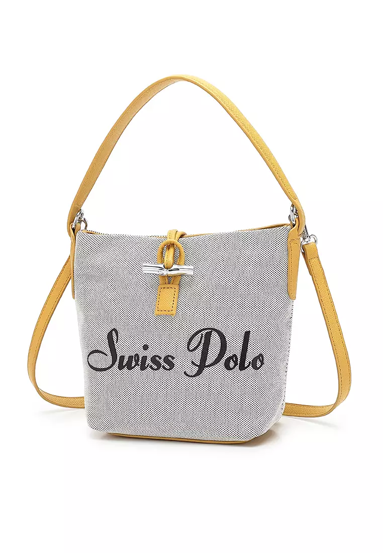 Women's Top Handle Bag / Sling Bag / Crossbody Bag - Yellow