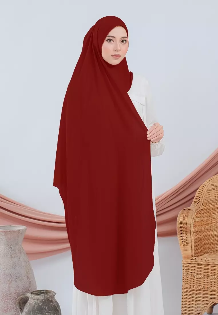 HIJAB INSTAN SABIYA - DEEP MAROON