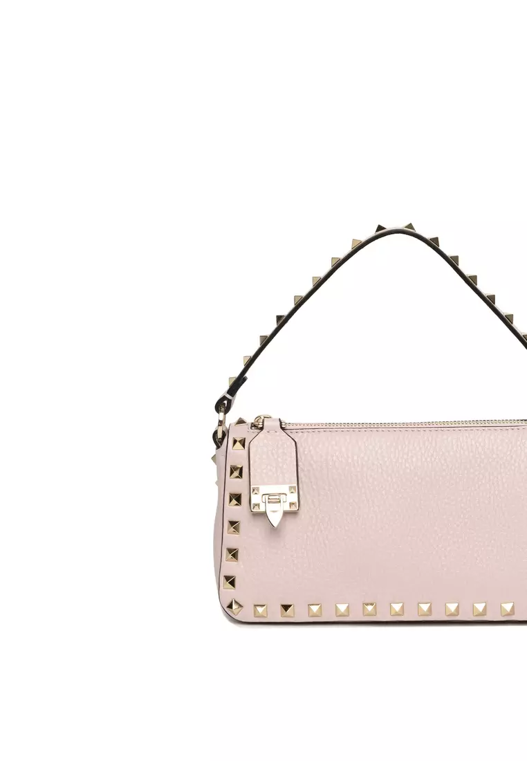 Buy Valentino Small Rockstud Grainy Calfskin Crossbody Bag/top Handle