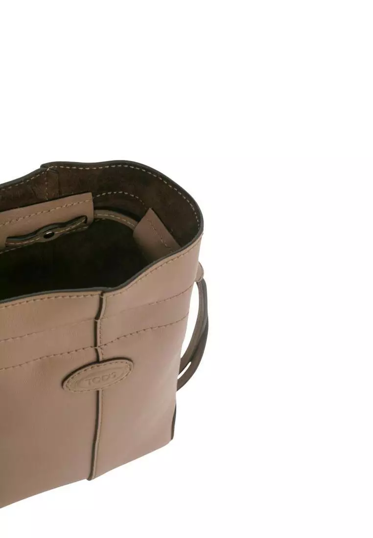 Micro Drawstring Di Bag In Leather Bucket Bag/crossbody Bag