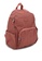 BAGSTATION pink Crinkled Nylon Backpack A732BAC7AD1B21GS_2