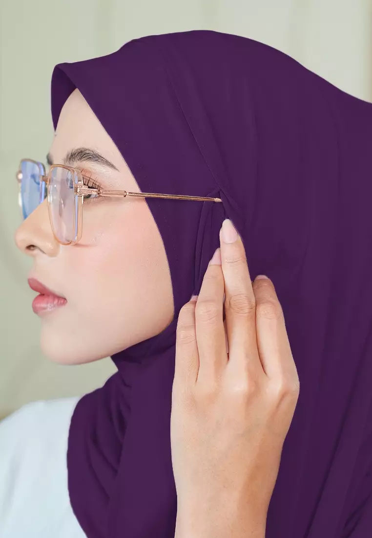 HIJAB INSTAN ALMA - DARK PURPLE