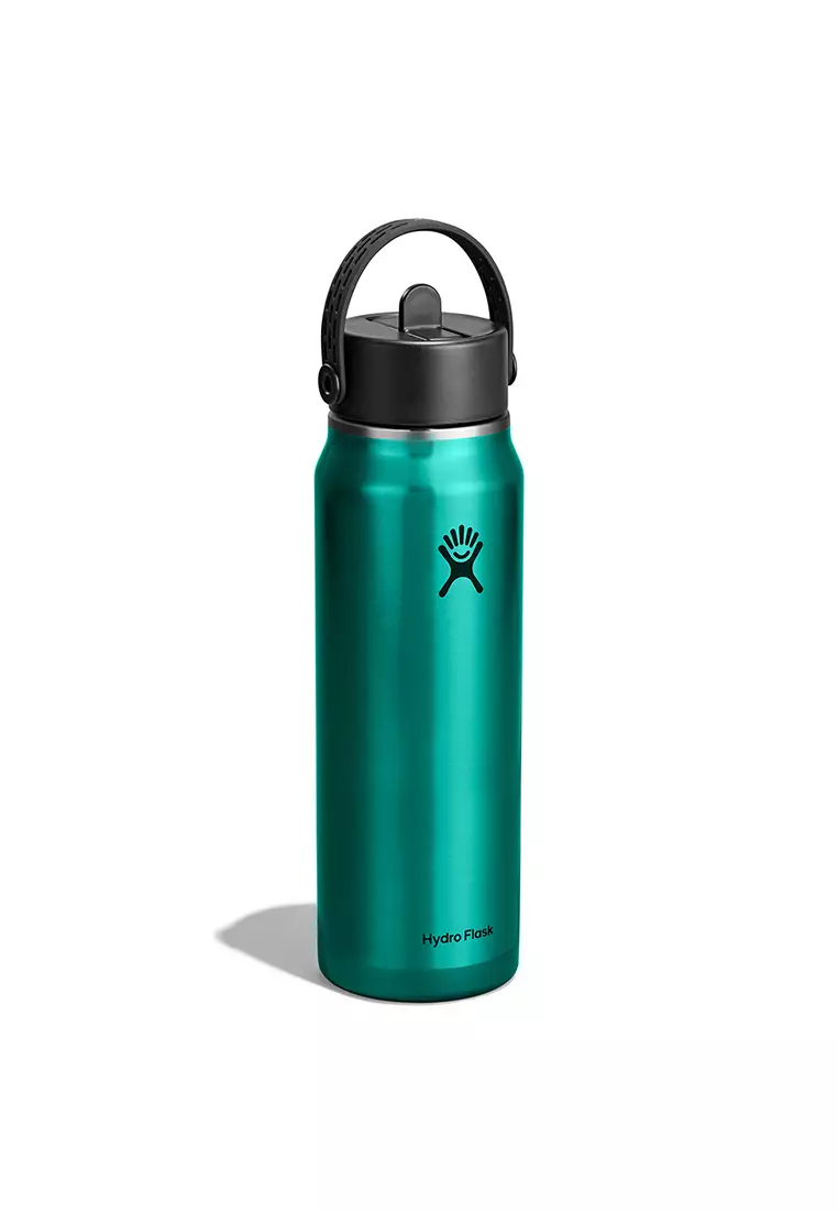 Hydro Flask Lightweight Wide Mouth Flex Straw Cap 32 oz Emerald Green