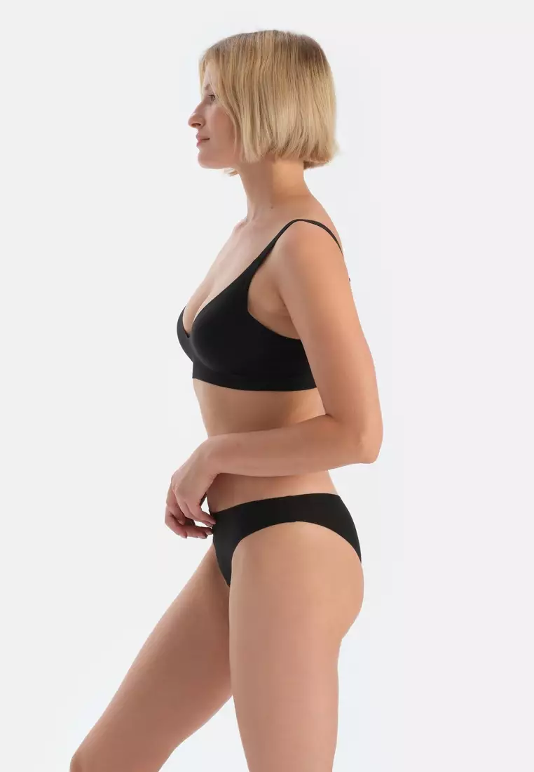 2-Pack Black Basic Brazilian, Underwear for Women