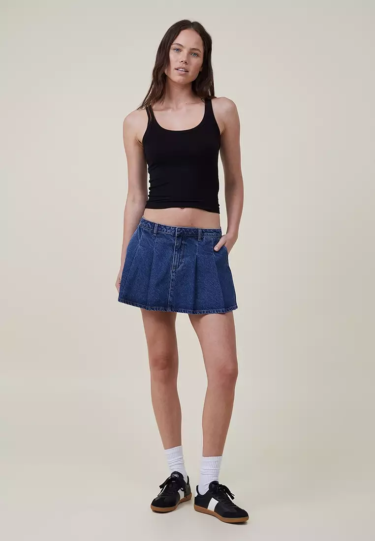 Cotton on jean outlet mini skirt