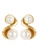 estele gold Estele Gold Plated Pearl Stud Earrings For Women 7957FAC0010D03GS_1