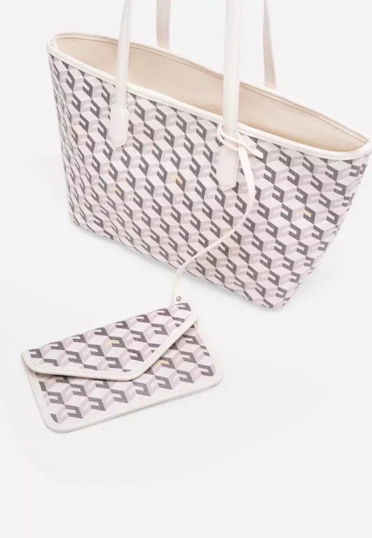 Russo Medium Tote Bag White