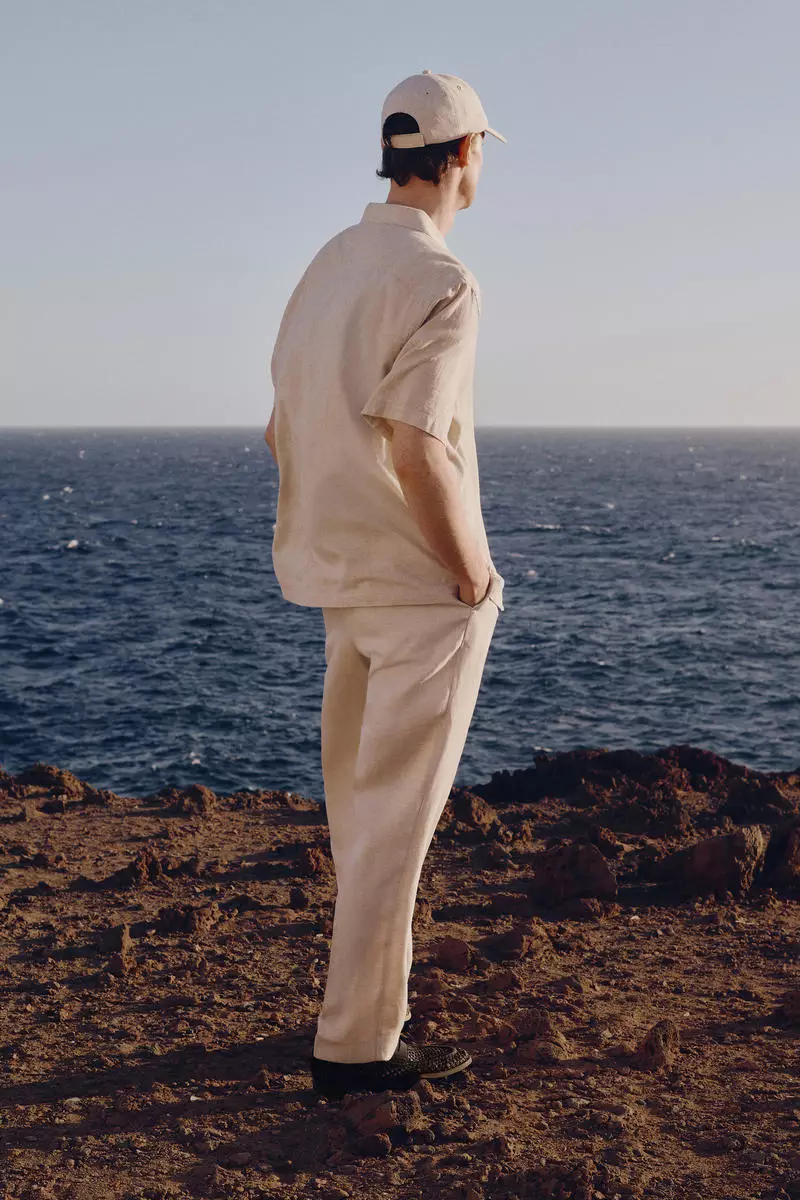 Regular Fit Short-sleeved linen-blend shirt