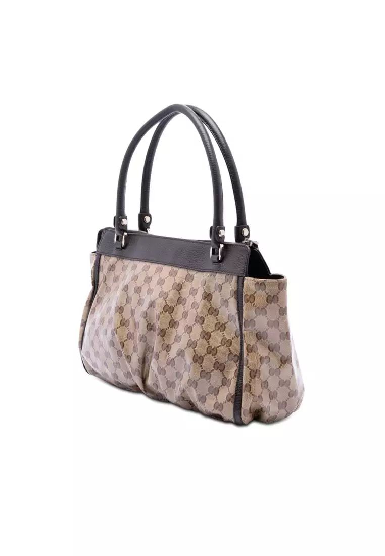 Pre-Loved Gucci Gg Crystal Abbey D Ring Tote