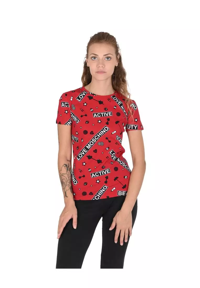 Buy Love Moschino Womens T-Shirt W H16 00 E 2166 0003 2025