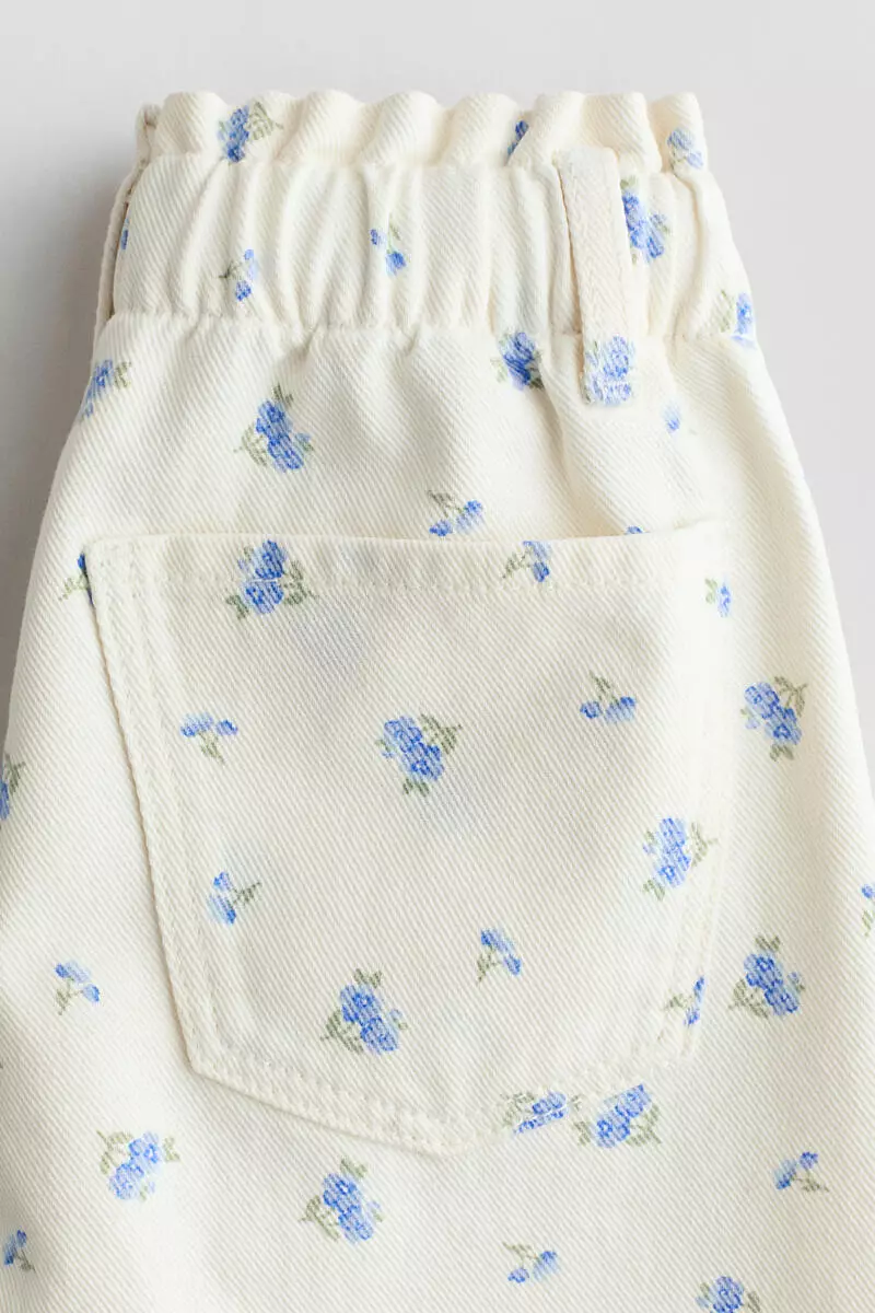 Wide Leg paper bag jeans