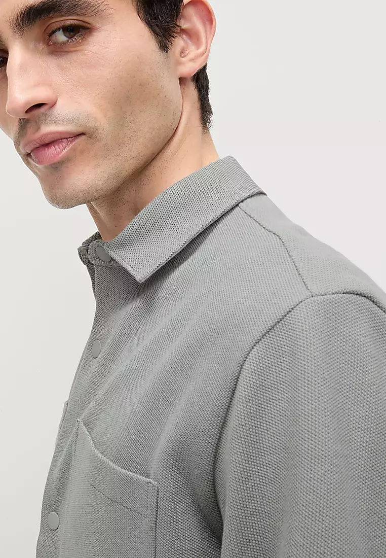 Smart Two Pocket Overshirt with Stretch