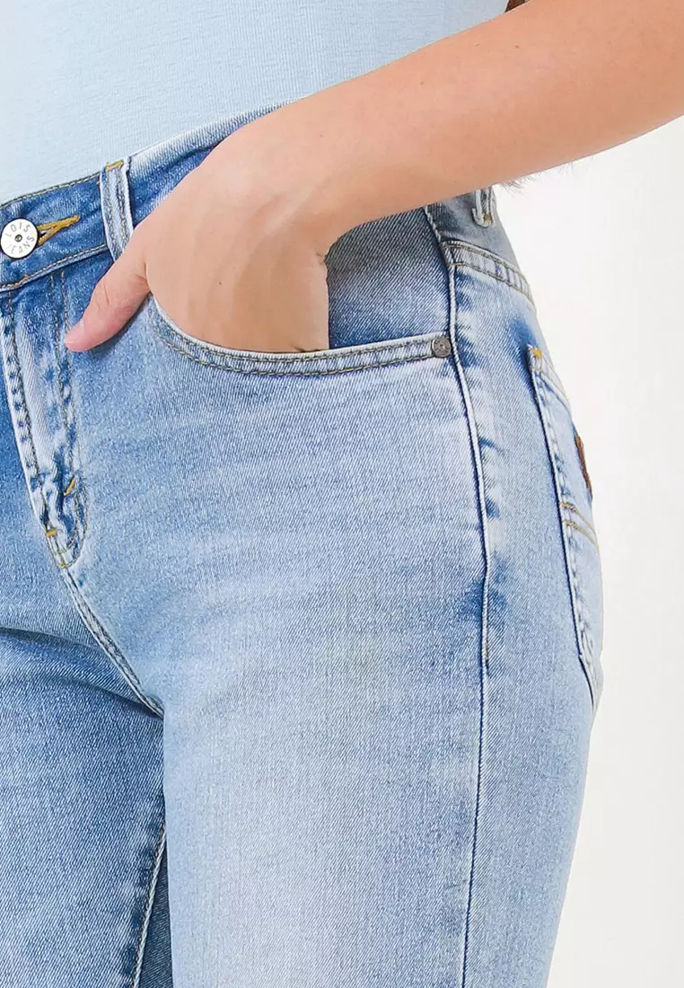 High Waist Stretch Denim Pant FSW354