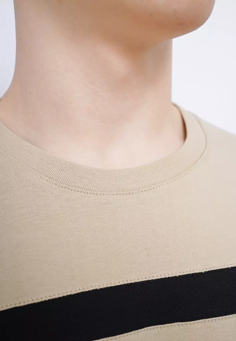 Ryusei Kaos Pria Yagaki CMB Light Brown