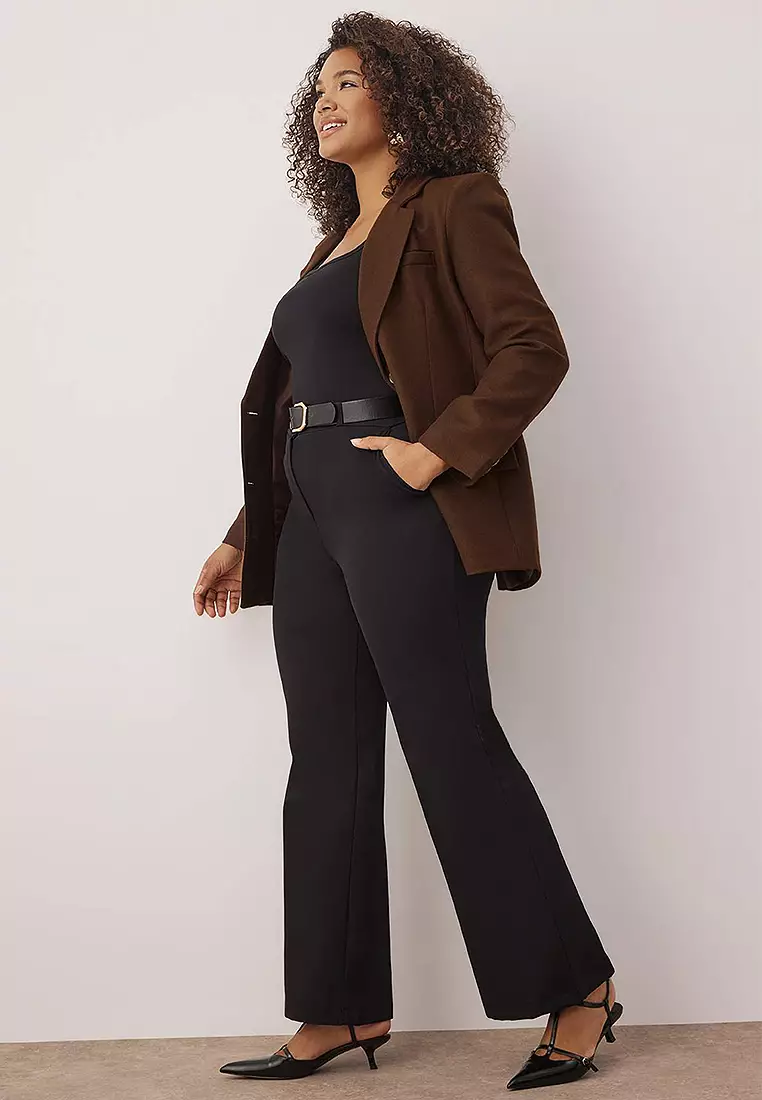 Woven Fabric Plus Size Trousers