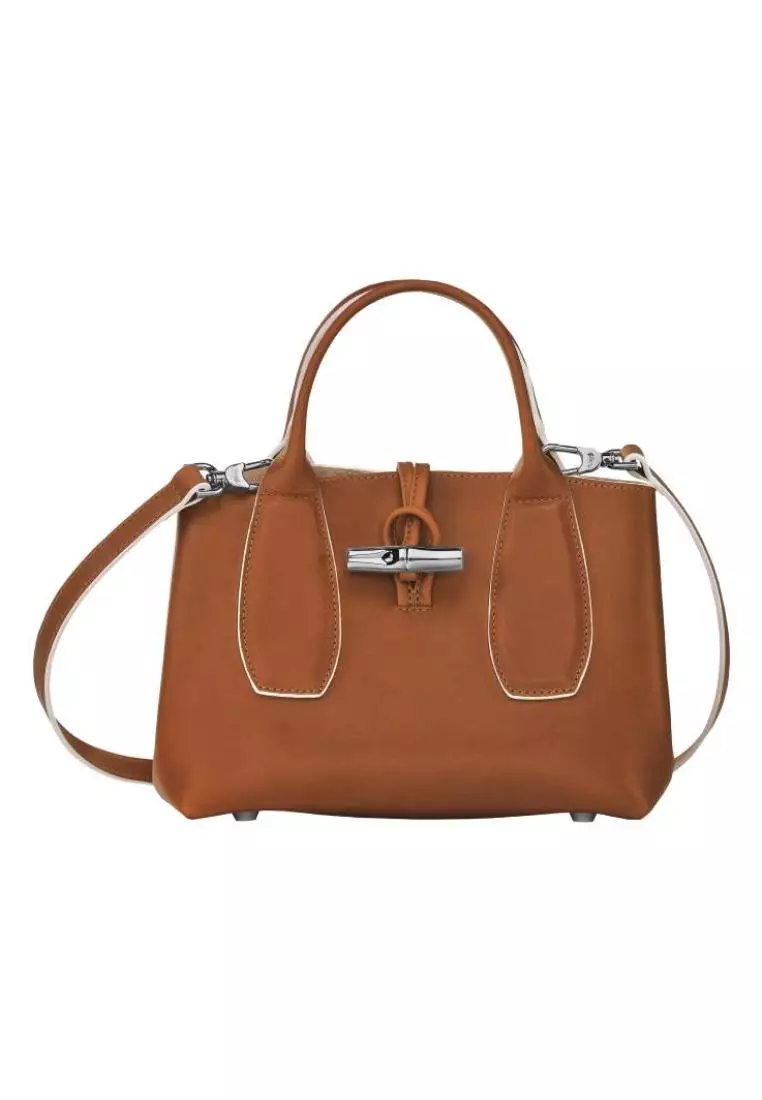 Longchamp Roseau S Handbag Leather Cognac