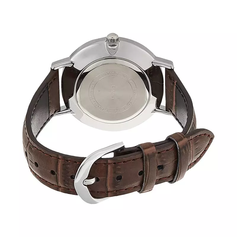 Jam Tangan Wanita Casio LTP-VT01L-2BUDF Analog Blue Dial Brown Leather Strap