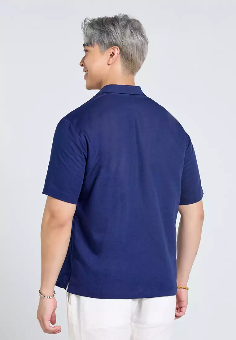 Men’s Short-Sleeve Linen Shirt