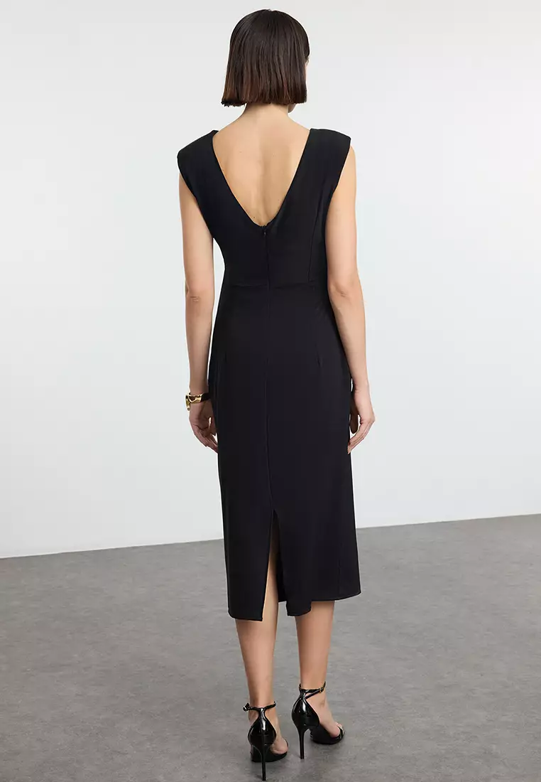 Straight Fit Midi Dress