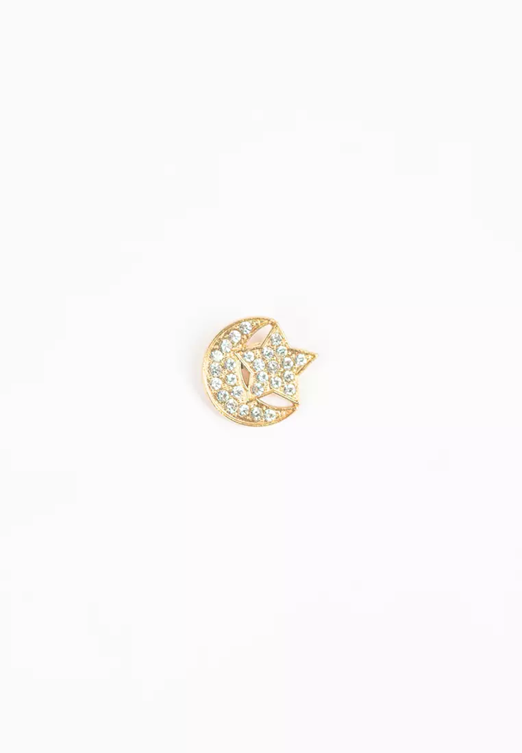 Houseofcuff lapel pin brooch bros untuk jas TUSUK GOLD A37