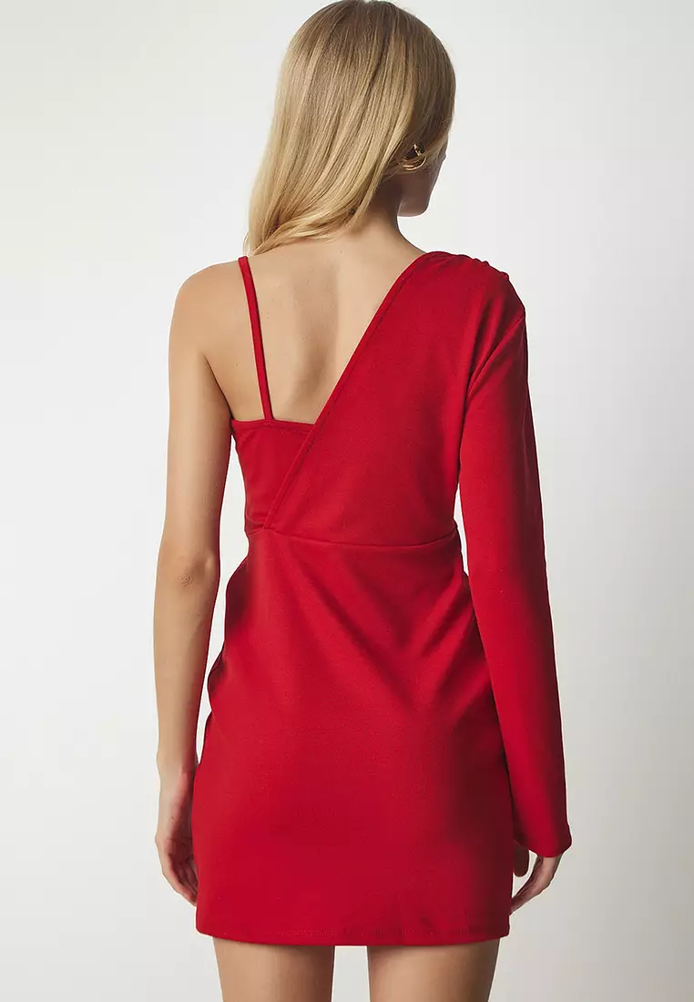 Single Sleeve Mini Dress
