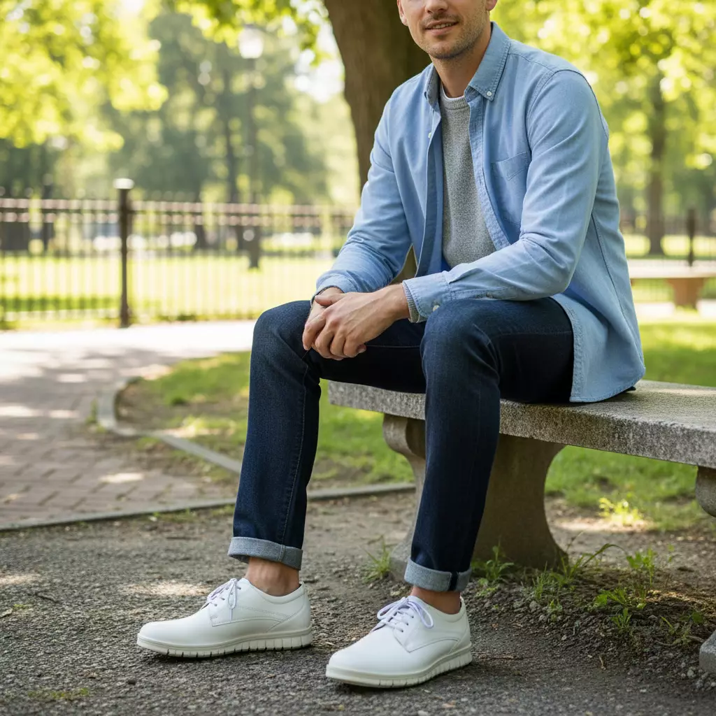 PAULMAY - Sepatu Sneakers Pria Modena 48 White