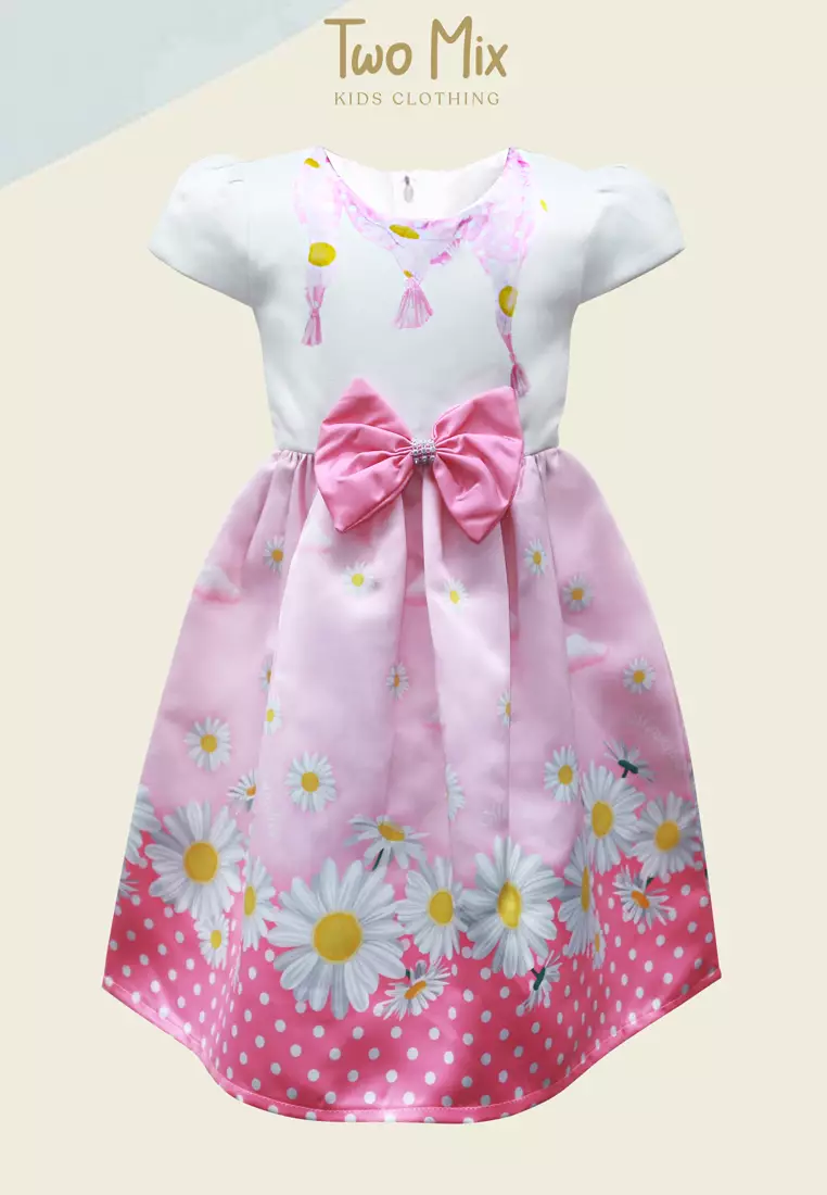 Two Mix Baju Anak Perempuan Fashion - Dress Gaun Anak Cewek 1-12 Tahun Y882