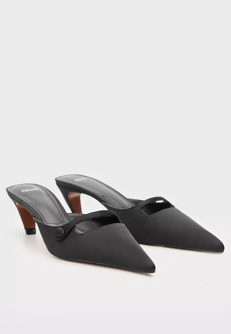 Satin Kitten-Heel Shoes