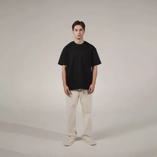 LARUSSO Molecule Oversize Pocket Tee - Jet Black