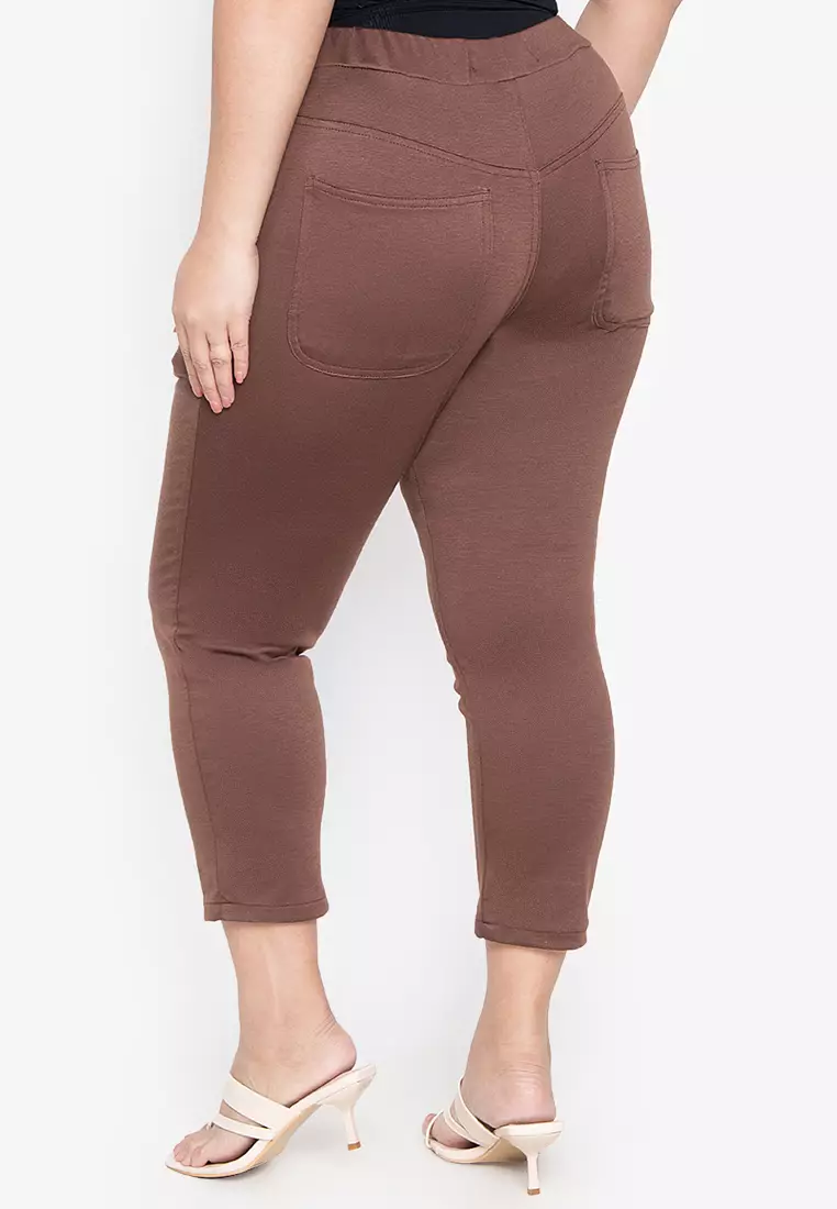 Buy Maxine Plus Size Cropped Gartered Jeggings 2024 Online