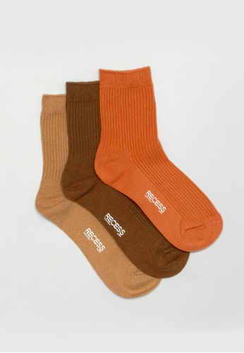 Recess brown and orange Au Naturelle Sock Pack D8A5AAA7927A1DGS_1