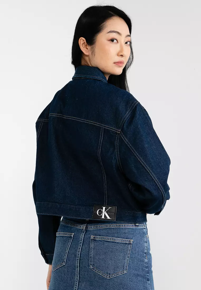 Calvin klein jeans hotsell classic colorblock trucker jacket